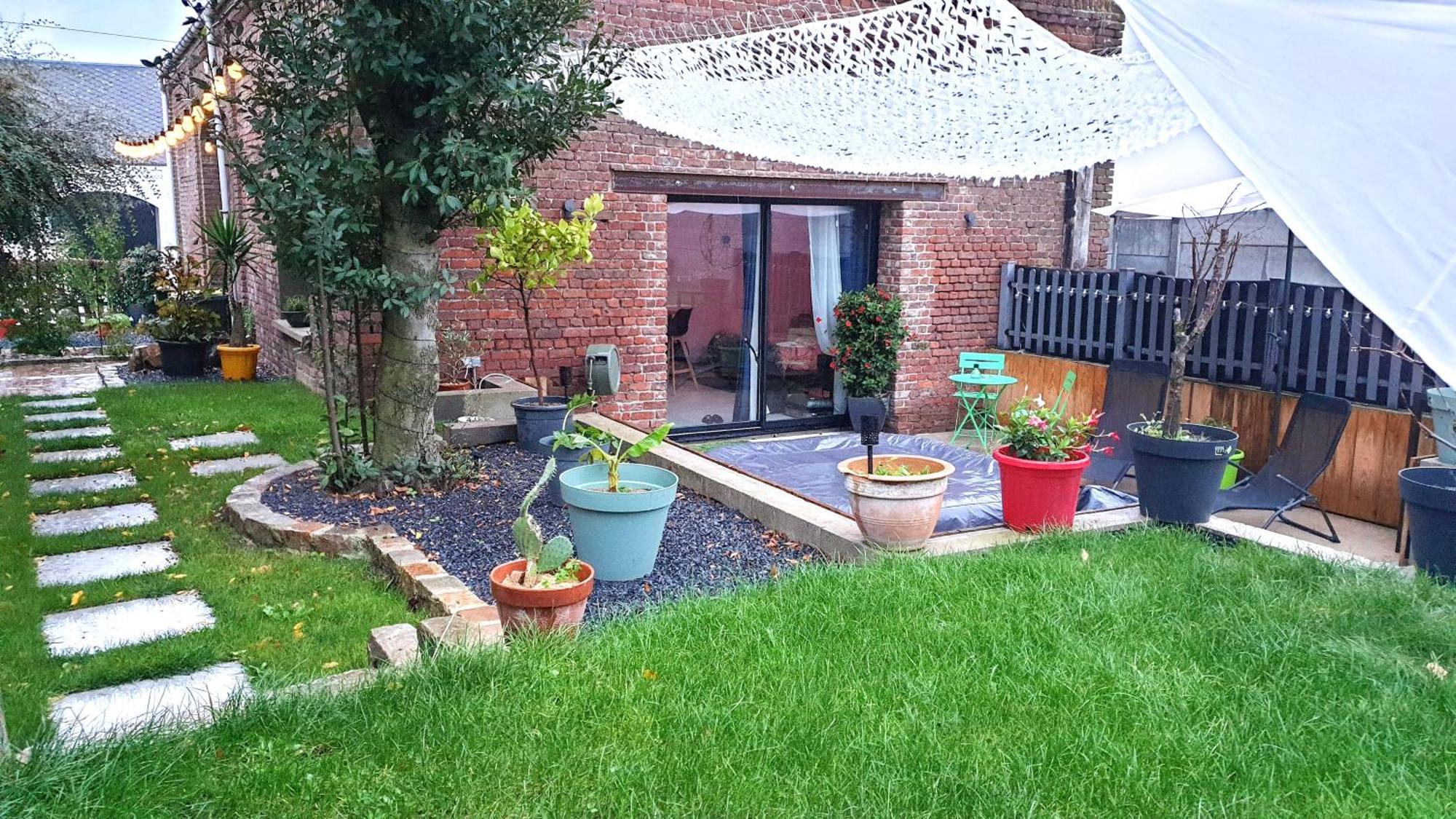 Gary Suite - Studio Cosy, Spa Et Jardin Privatif A 4 Min De Cambrai Awoingt 외부 사진