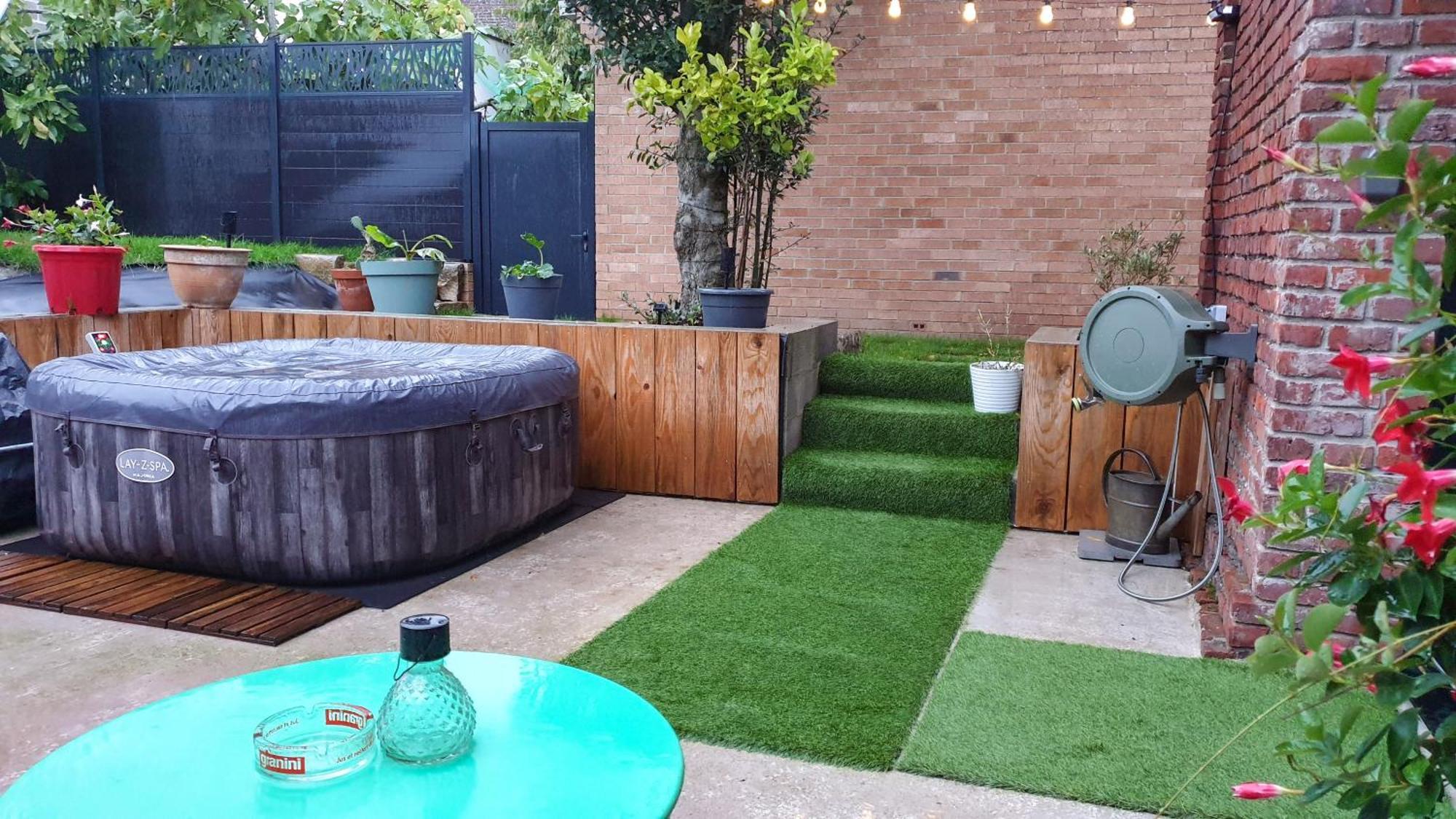 Gary Suite - Studio Cosy, Spa Et Jardin Privatif A 4 Min De Cambrai Awoingt 외부 사진
