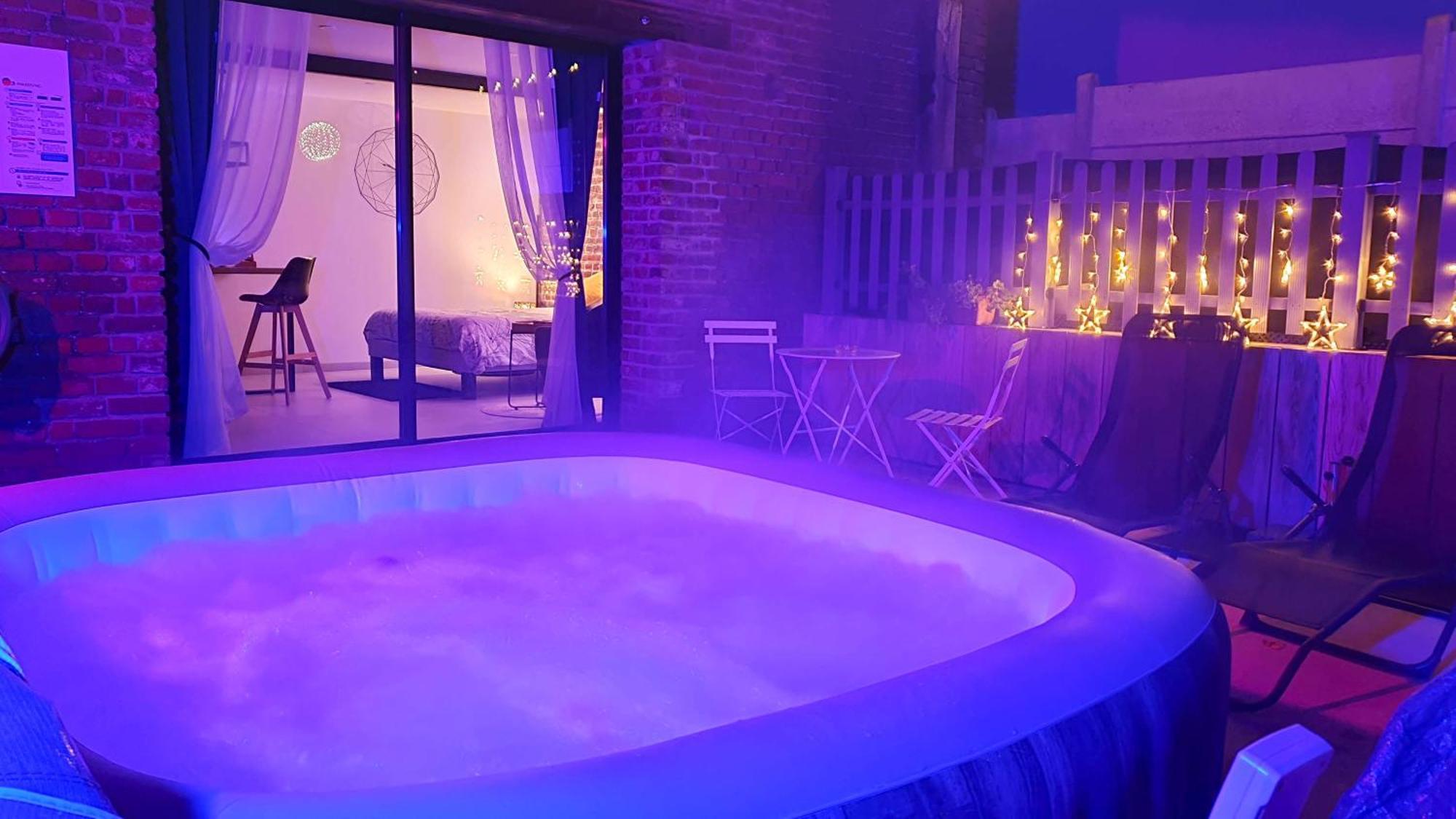 Gary Suite - Studio Cosy, Spa Et Jardin Privatif A 4 Min De Cambrai Awoingt 외부 사진
