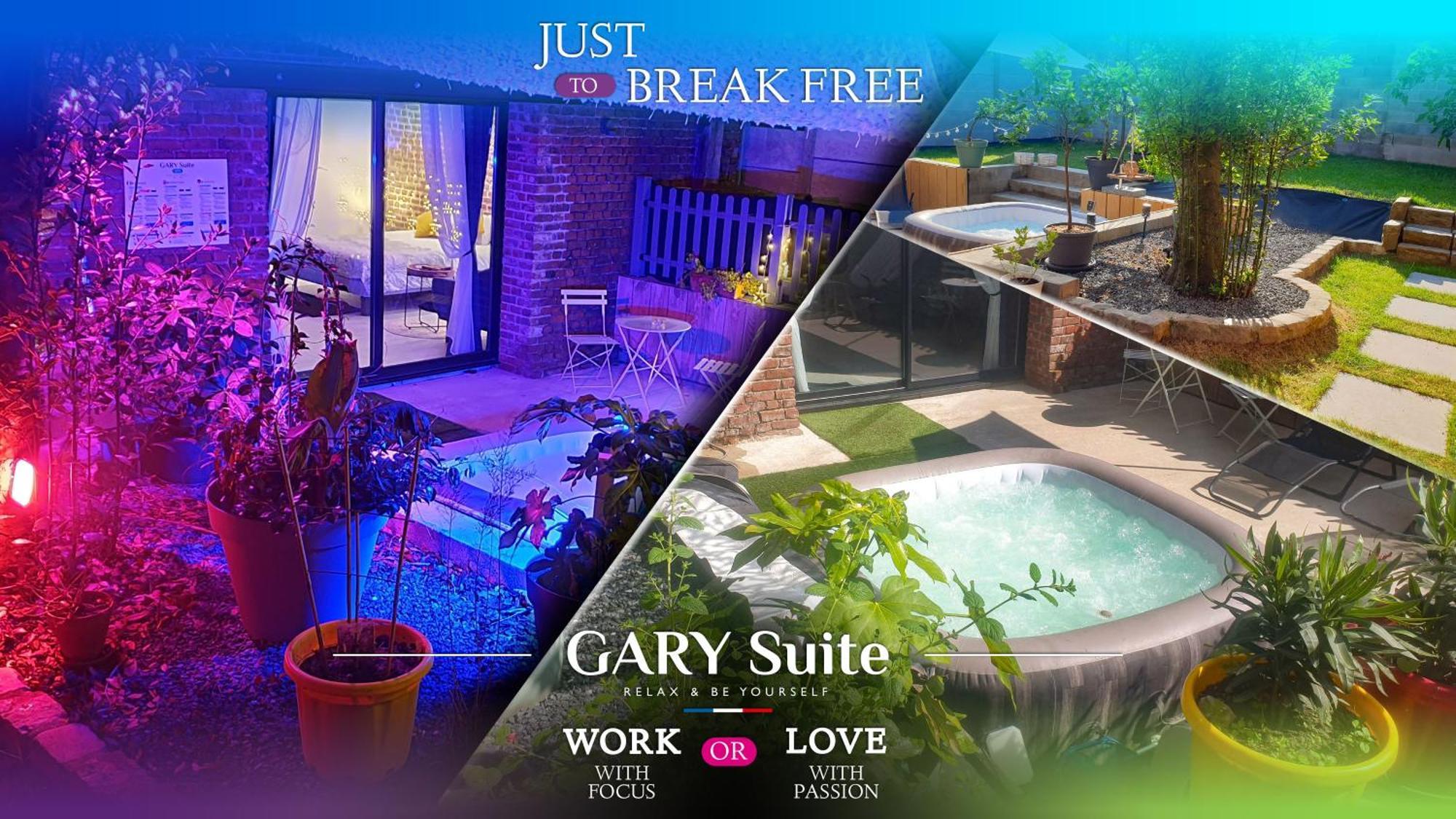 Gary Suite - Studio Cosy, Spa Et Jardin Privatif A 4 Min De Cambrai Awoingt 외부 사진